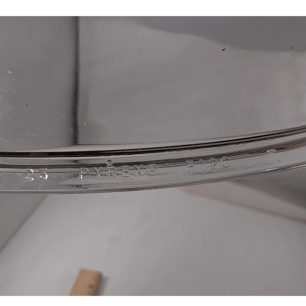 Pyrex F-12-C Clear Glass Oval Casserole Replacement Lid 8.5x6.5 1.5 Qt Dish